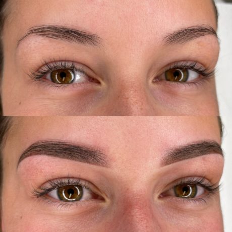 Powder Brows vorher und nachher